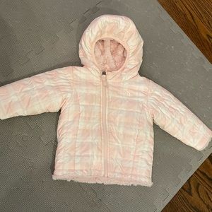 18-24 Months North Face Reversible jacket light pink